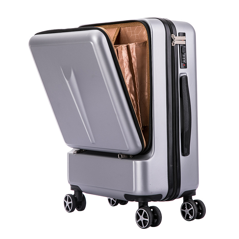 Strong Luggage Case Women's Large Capacity Front Opening Business Travel Boarding Suitcase Universal Wheel Password Trolley Case