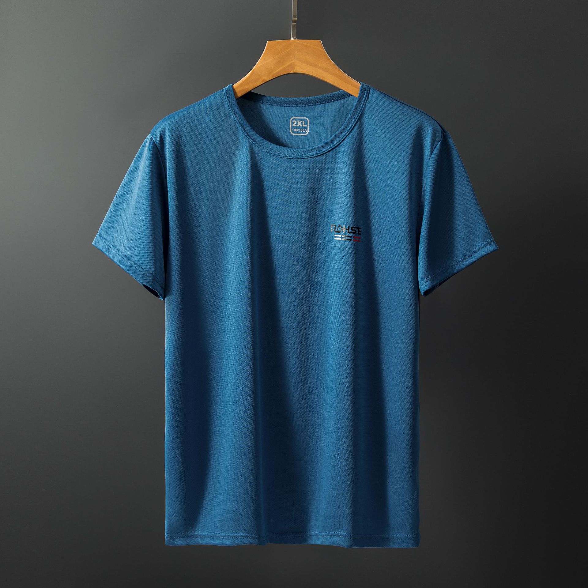 Men's quick-drying air-conditioning ice silk T-shirt thin breathable mesh loose short sleeve half sleeve trendy men's Lovers T-shirt wholesale