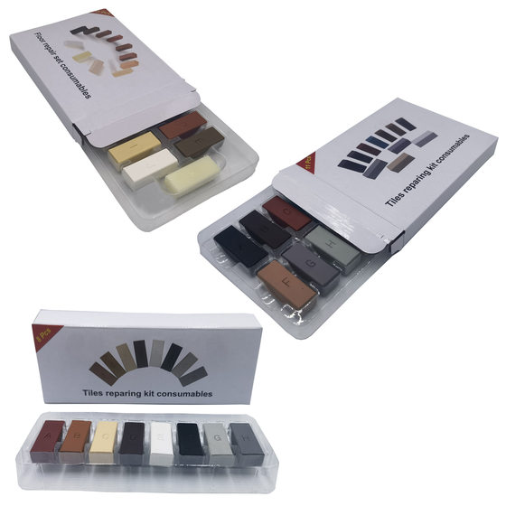 in stock Furniture Floor Repair suit Resin Wax Filling US Seam Tool Hole Scratch Repair suit Cross Border