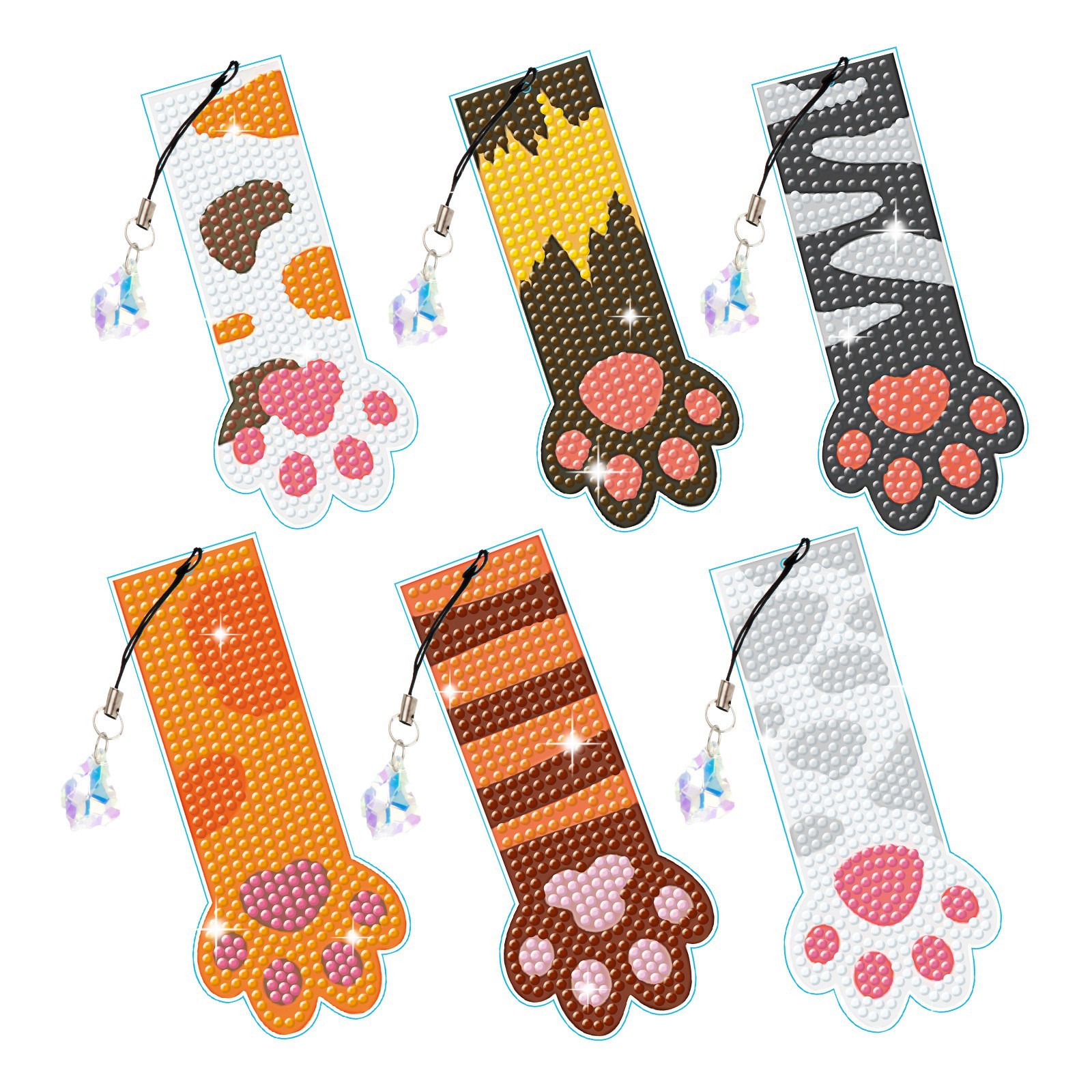 2023 New Diamond painting feather face Cat Claw bookmark large favorably welcome inquiry