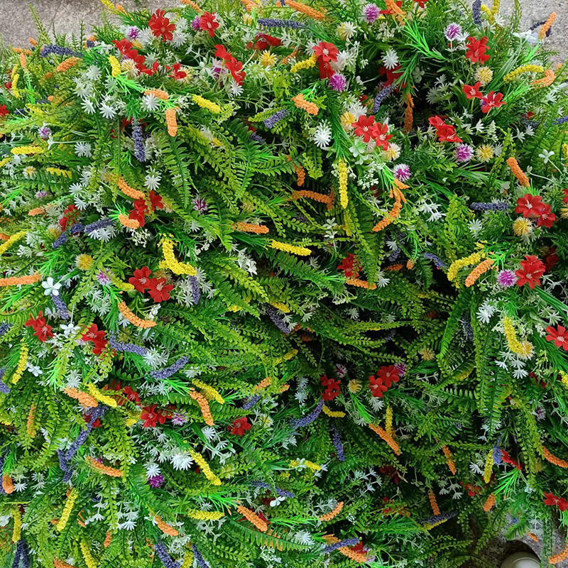 Amazon New Dezhou Wild Flower Wreath Front Decorative Pendant Simulation Dried Flower Handmade Wreath Crafts Wholesale