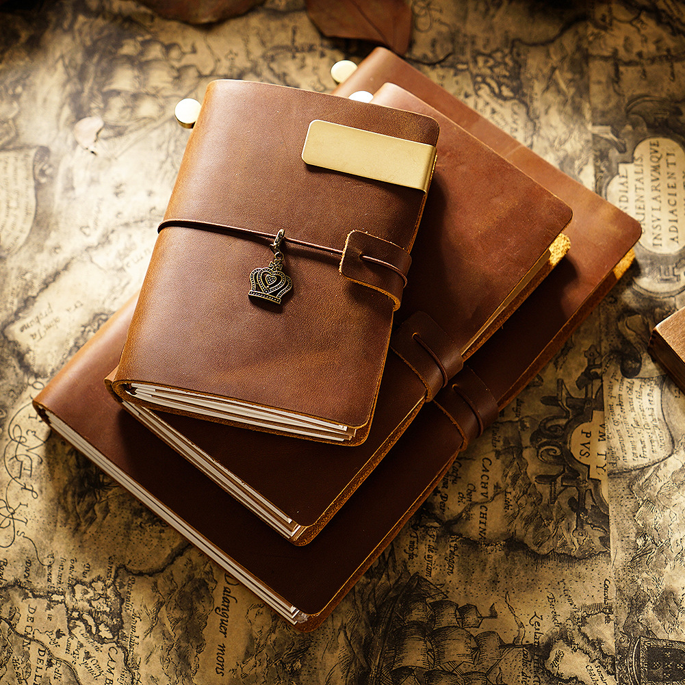 Travel notebook book cowhide leather diary vintage notebook creative record tn in stock wholesale