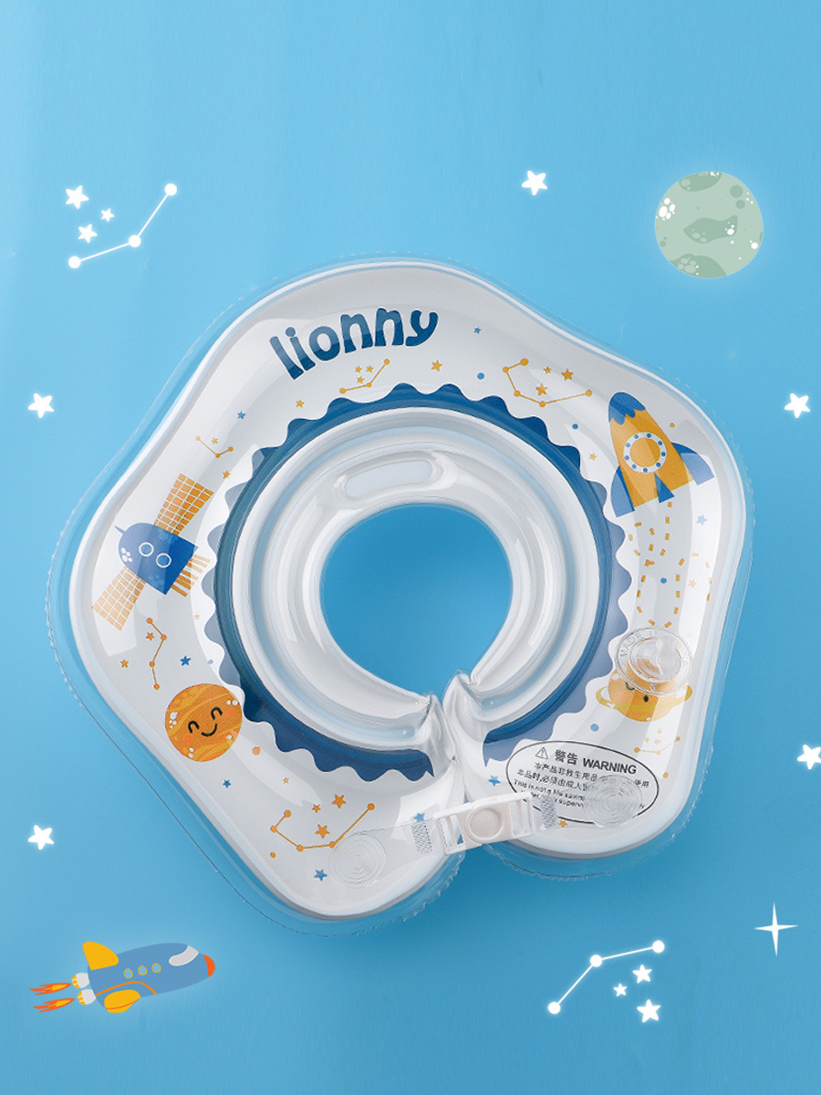 Lionny baby swimming collar children's large thickened inflatable transparent newborn cartoon anime in stock swimming ring