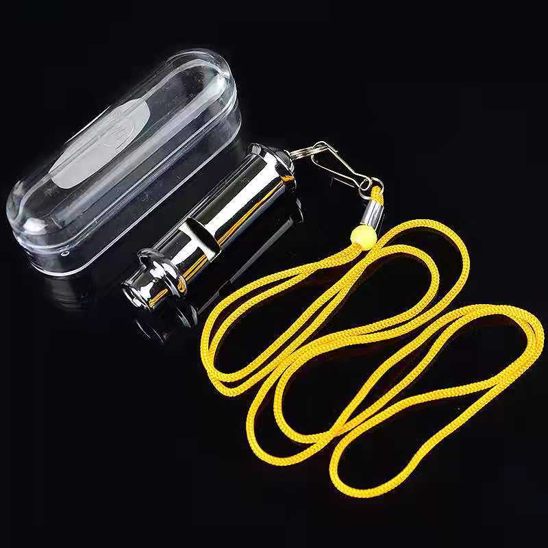 Metal whistle high frequency training life-saving whistle police team outdoor pet referee whistle non-nuclear professional whistle wholesale