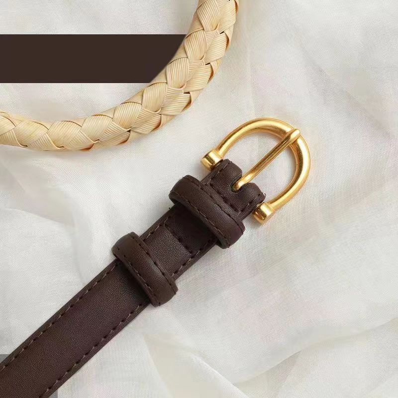 Curea simplă, all-match, pentru femei, curea pentru blugi, pantaloni, stil coreean, stil vintage, elegant, decorativ, costum_voghion.com