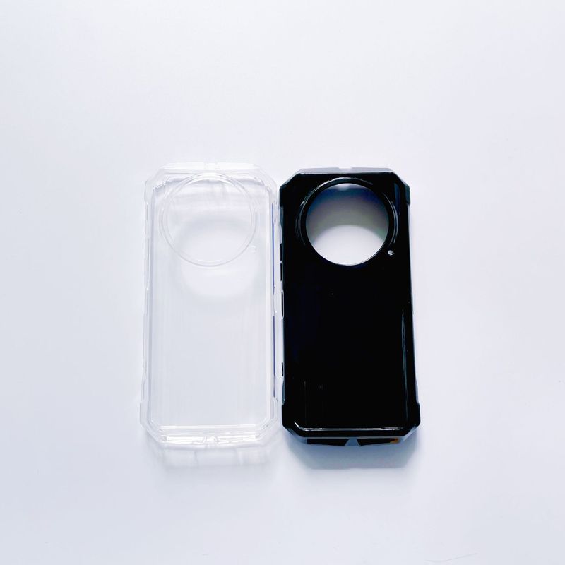 ダグdoogee v31 gt携帯電話カバーv31 gt保護カバーtpu透明光沢面黒素材ケースに適用|undefined