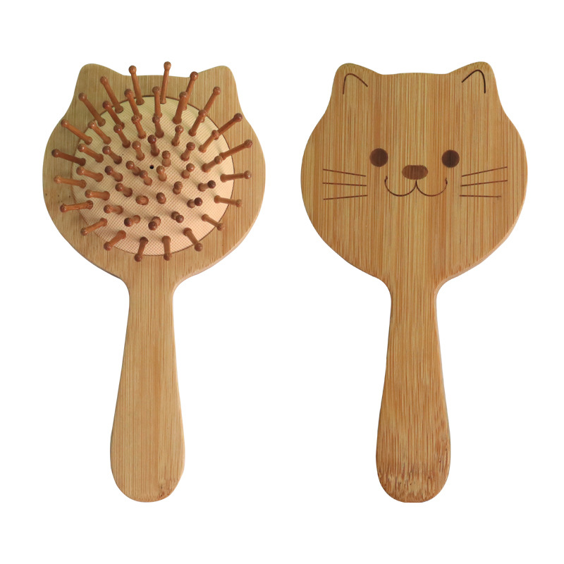 Cute Small Children's Comb Cat Shape Airbag Shape Comb Cartoon Air Cushion Meridian Massage Comb Portable Hair Comb