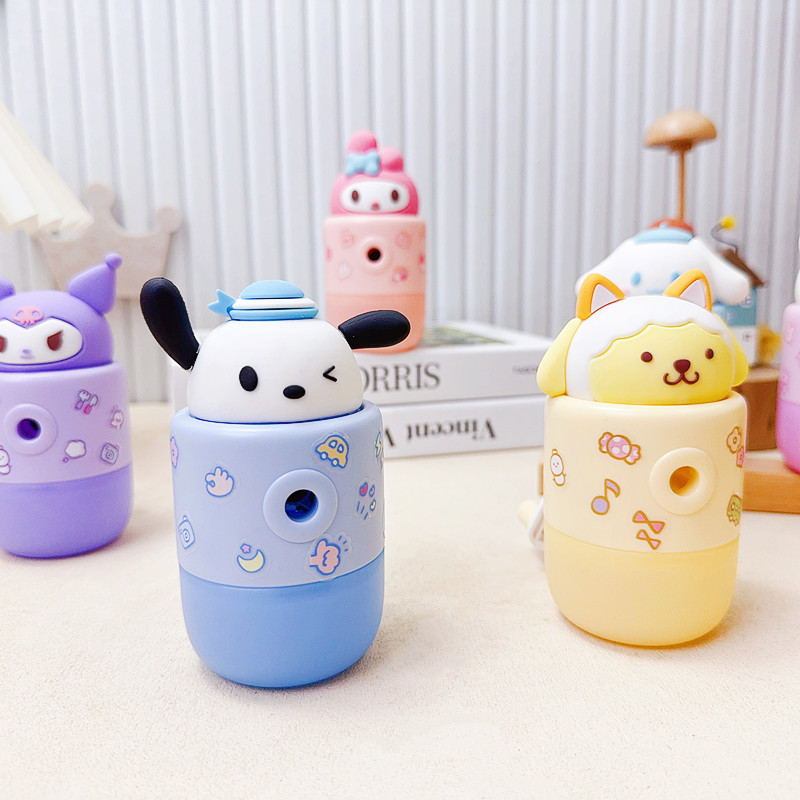 Cartoon Sanliou Shaped Hand Pencil Sharpener for Primary School Students Pencil Sharpener Pencil Sharpener Automatic Pen
