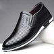 2023 Spring and Autumn plus size men's British leather shoes men's white leather shoes slip-on men's shoes autumn men's casual leather shoes