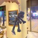 plush gray long-legged frog