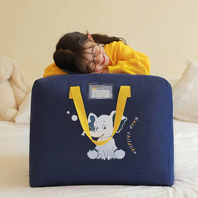 Home cartoon quilt finishing storage bag large capacity travel bag moving bag children animal quilt bag wholesale