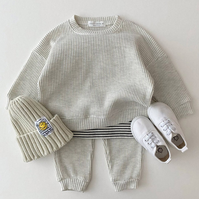 Baby Clothes Korean Baby Clothes Suit Newborn Clothes Baby Autumn Clothes Korean Long Sleeve Winter Fake Two-piece Set