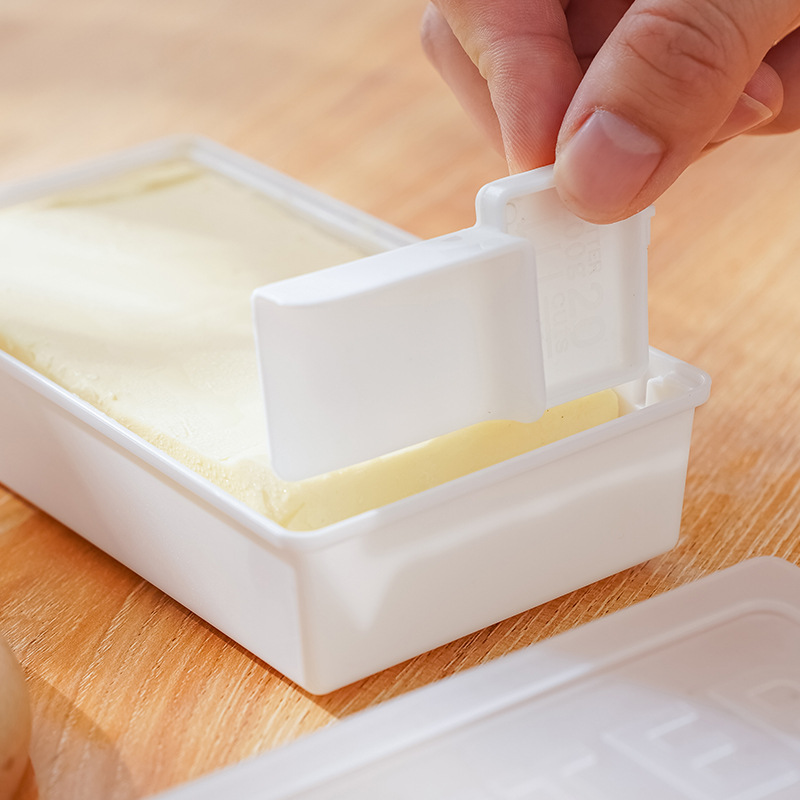 Butter Fresh-keeping Box Butter Cheese Cutting Box Sealed with Lid Butter Storage Box Refrigerator Cheese Split Storage Box