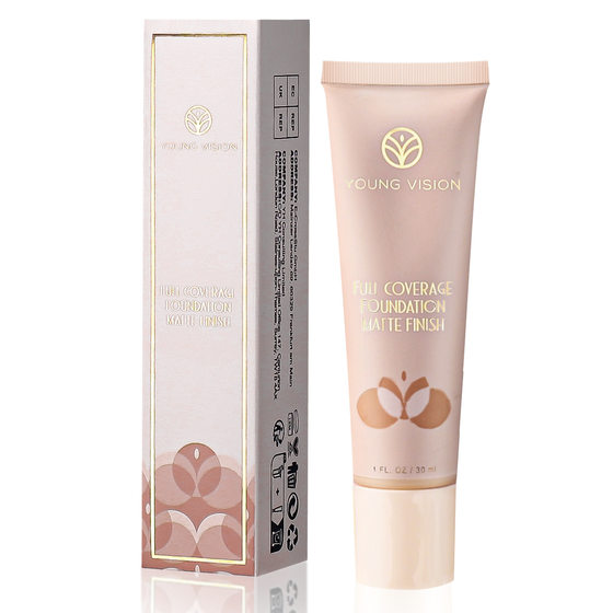 YOUNG VISION 6 color matte liquid foundation wheat color makeup foundation cream