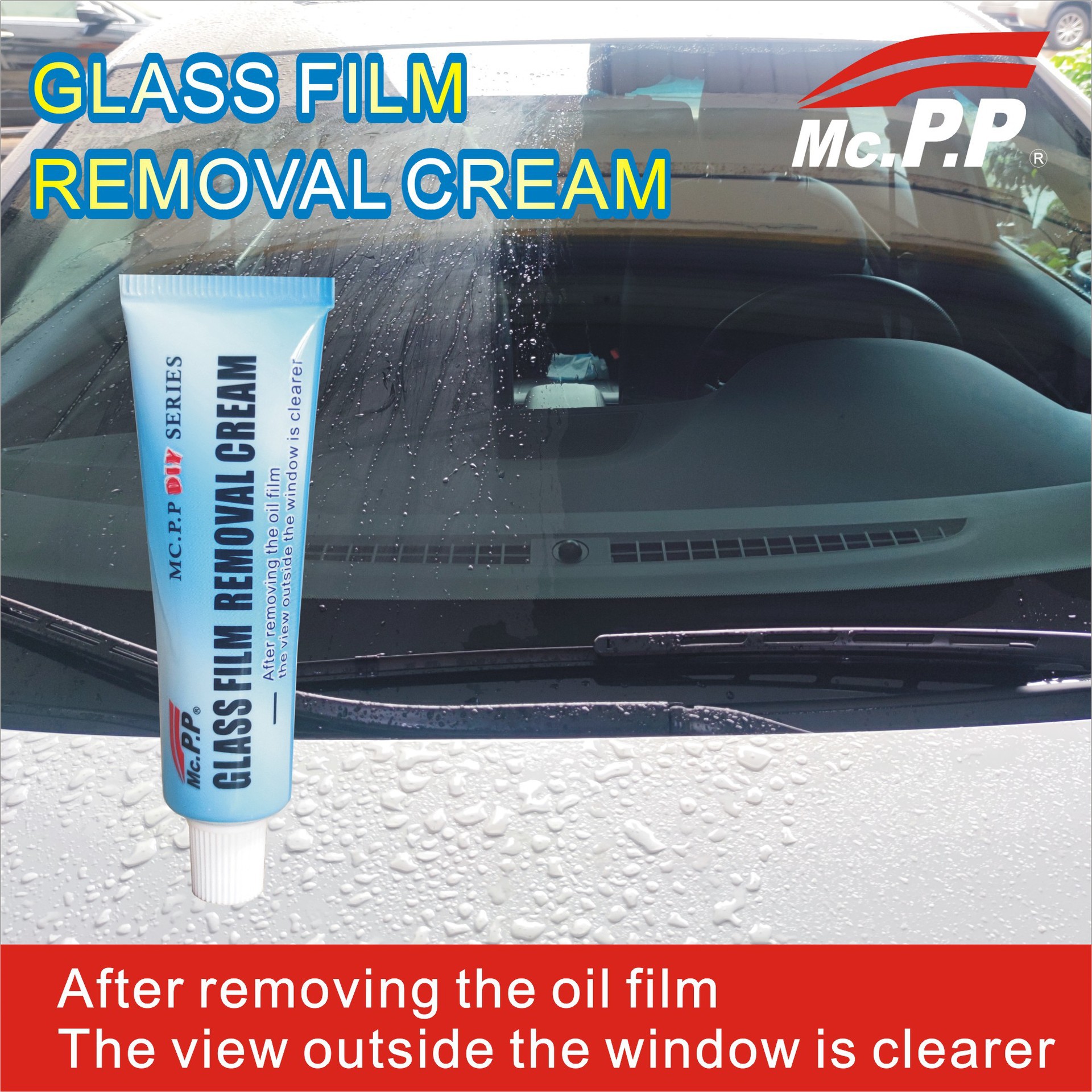 Easy color glass oil film cleaner car glass water anti-fogging agent cleaning and cleaning oil removal products wiper essence