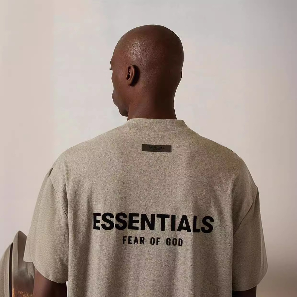 ESSENTIALS short-sleeved T-shirt men's and women's FOG double line SS22 letter printed high street fashion brand loose-fit couple T-shirt