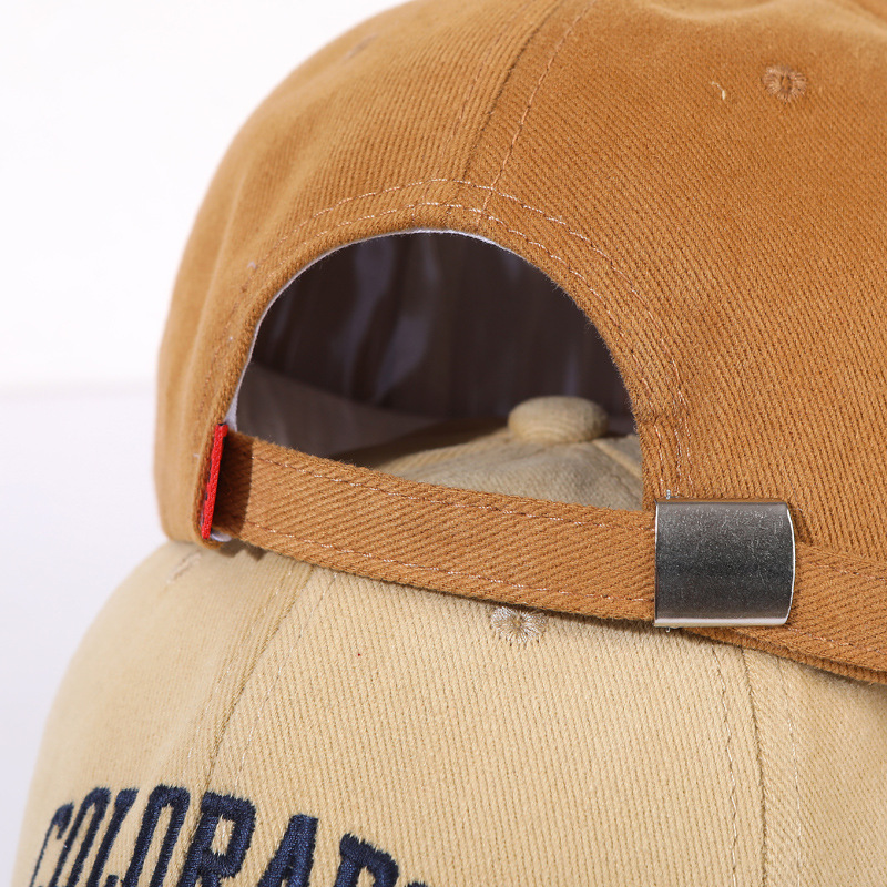 Coffee Deep Top Big Head Baseball Cap Women's Autumn and Winter All-match Embroidered Face Small Wide Corned Duck Tongue Hat Men's Trendy