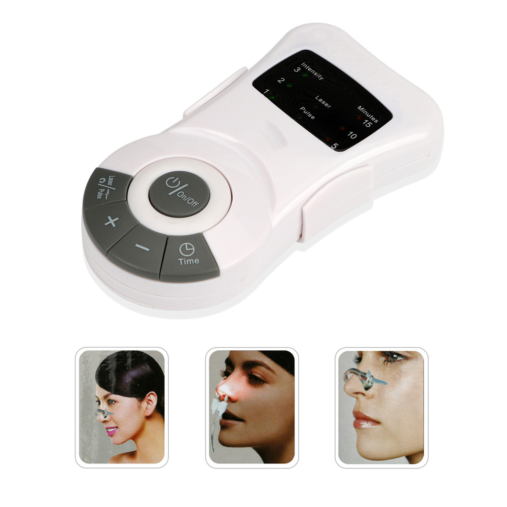 Cross-border Jimlone nasal inflammation low-frequency red massage physiotherapy instrument nasal congestion rhinitis intelligent snoring device