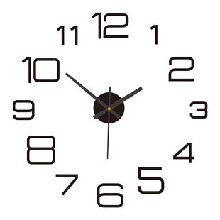 Factory Direct diy wall clock super large size fashion creative wall clock mirror wall sticker clock simple acrylic wall clock