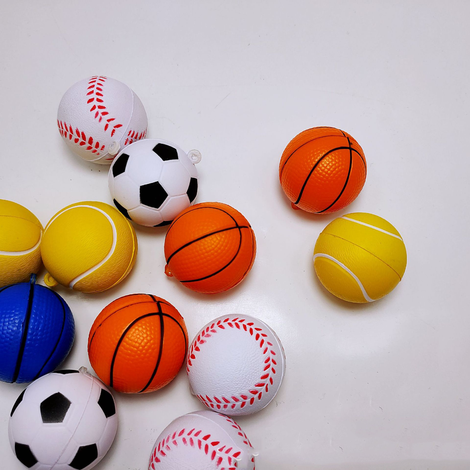 pu football pendant vent stress ball football basketball activity gift World Cup surrounding simulation ball key chain