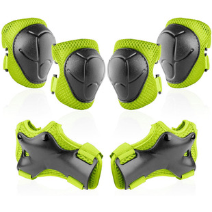 Children's Cycling Sports Protector Set Ski Knee Pad Balance Bicycle Wrist Pad Thickened Sports Protector 6-piece Set