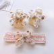 Beige White Gold Dot Butterfly Combination