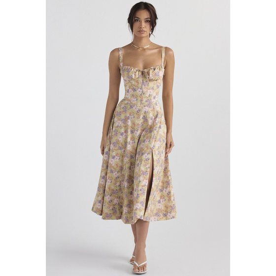 2024 popular summer commuter elegant solid color fashion high-end sling dress skirt for women