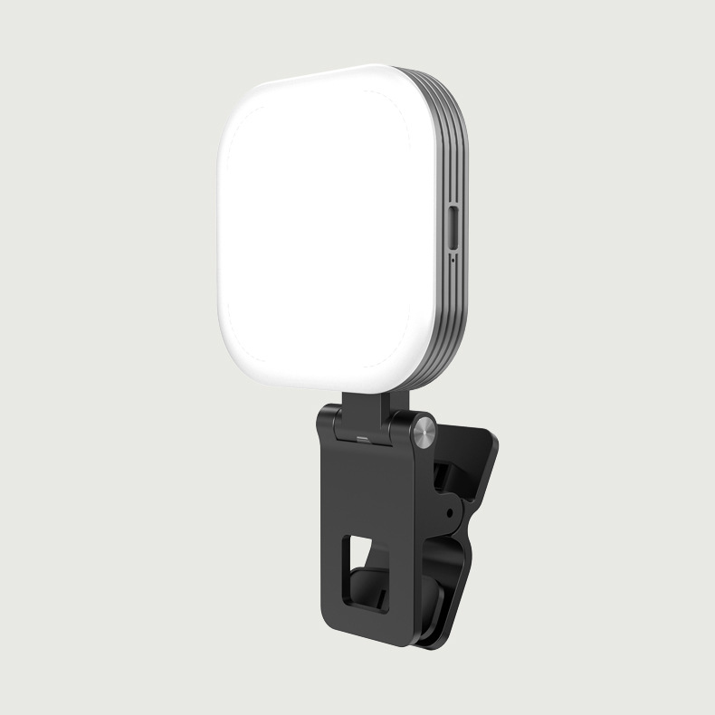Magnetic suction mini portable 1000 mA pocket light three-color warm tofu light Photo short video live fill light