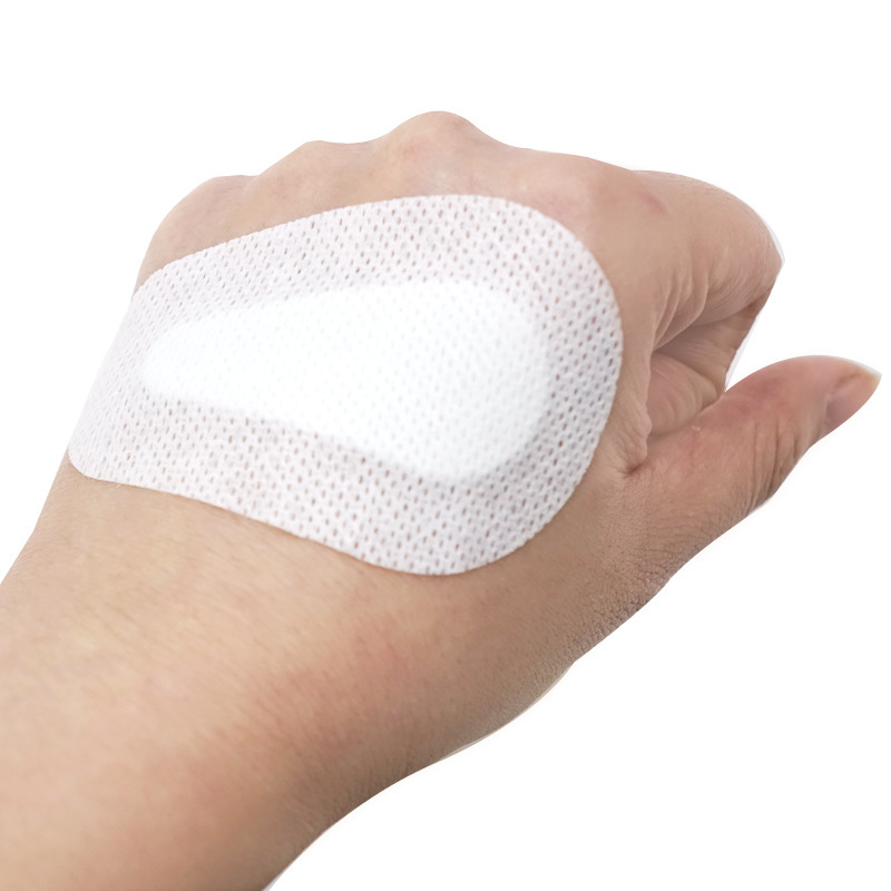 Medical eye patch eye pad non-woven sterile dressing medical eye patch eye pad postoperative application white skin color 7*9