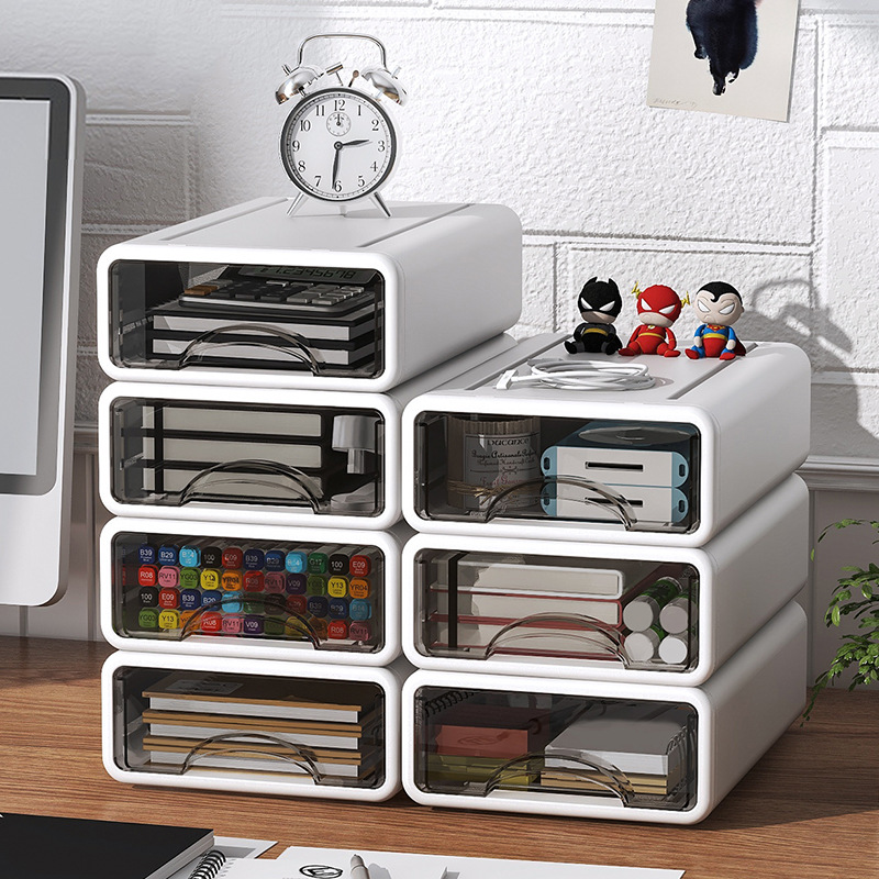 Desk stationery drawer storage box cosmetics organizing box sundries desk storage rack desktop storage box