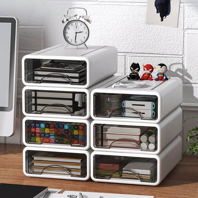 Desk stationery drawer storage box cosmetics organizing box sundries desk storage rack desktop storage box