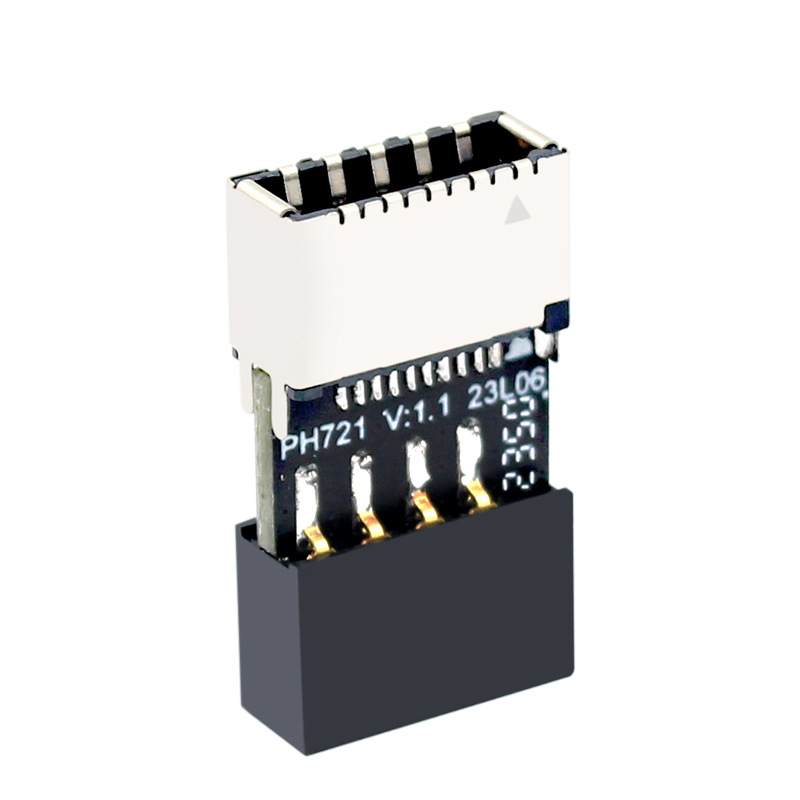 Motherboard USB2.0 9PIN male to TYPE-E female adapter chassis TYPE-C socket 9pin PH721