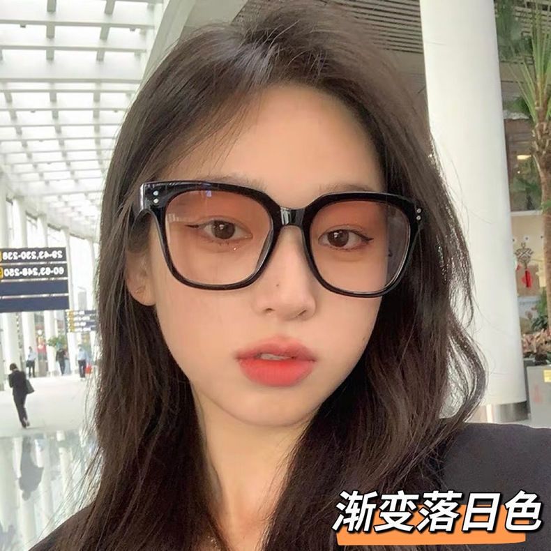 Plain blush glasses generation GN sunglasses gradient sunset brown glasses simple thick frame black frame sunglasses wholesale