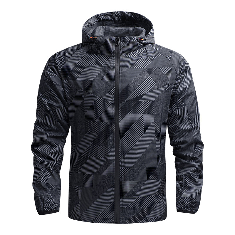 2021 Amazon Cross-border Men's Spring and Autumn Coat Thin Casual Charge Coat Windbreaker Outdoor Sports Jacket for Men