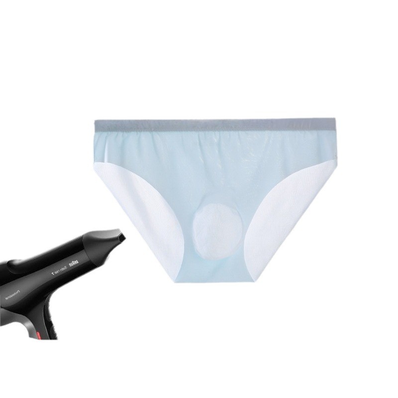 Factory Direct summer new breathable one-piece delivery men's 3D briefs ice silk underwear men's shorts pants