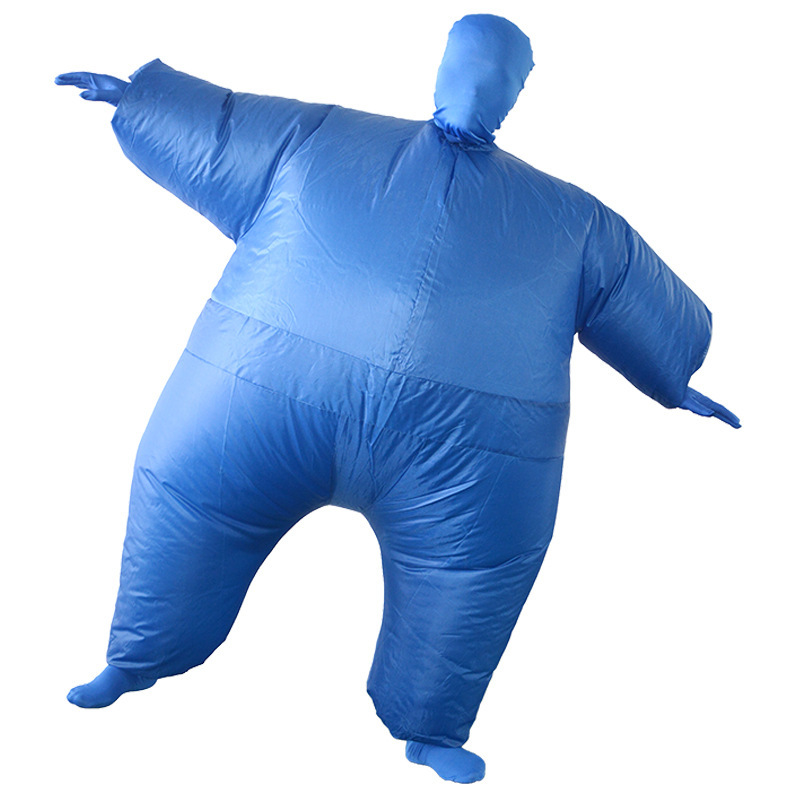 inflatable-cartoon-masked-ninja-costume-for-halloween-party---fat-guy-performance-outfit-white-silicone-blow-up-clothing