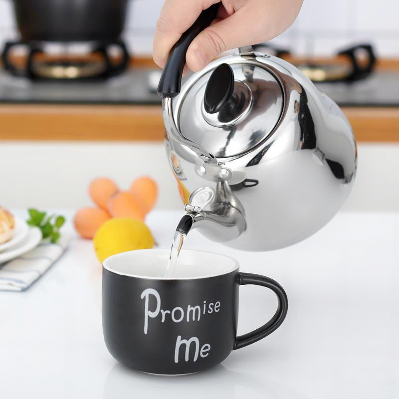 Factory Direct cross-border stainless steel kettle household gas induction cooker universal large capacity sound kettle
