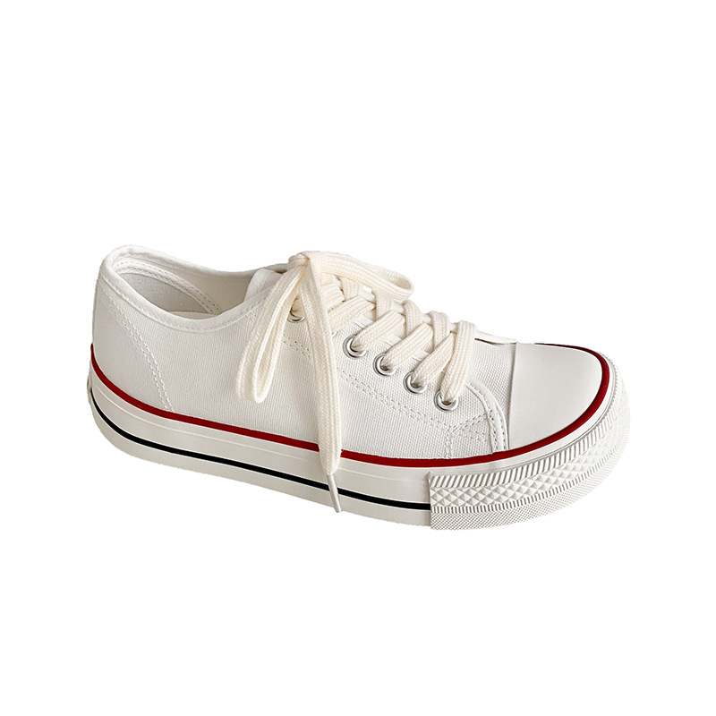 Spring 2022 ins All-match Korean-style Canvas Women's Shoes Thick Sole Retro Classic New Color Street Shoes