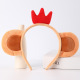 Light coffee monkey + red crown