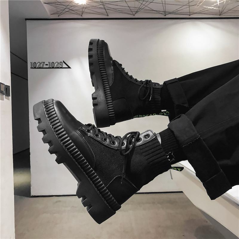 martin boots british style leather boots thick-soled 2025 autumn and winter new men's boots snow boots men martin boots cross-border shoes