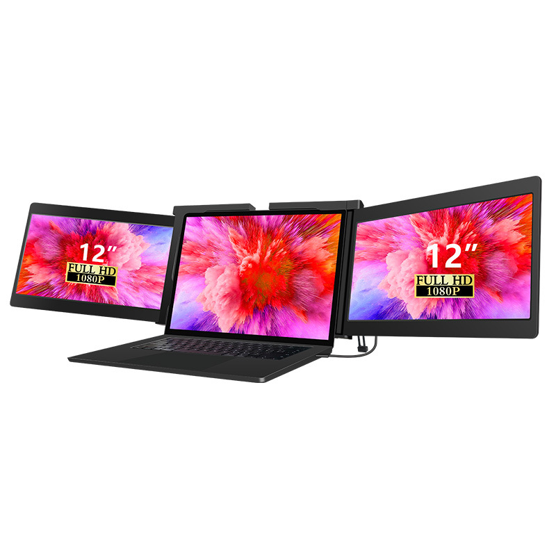 14-inch one-line dual-screen portable display notebook extension screen one-line three-screen external sub-screen