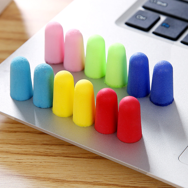 Wholesale boxed bags sound insulation noise reduction environmental protection slow rebound anti-noise earplugs sleeping earplugs sponge earplugs