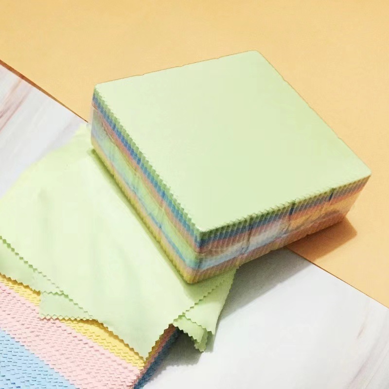 Super soft glasses cloth 100 mixed color support printing LOGO color glasses cloth multi-color optional factory wholesale