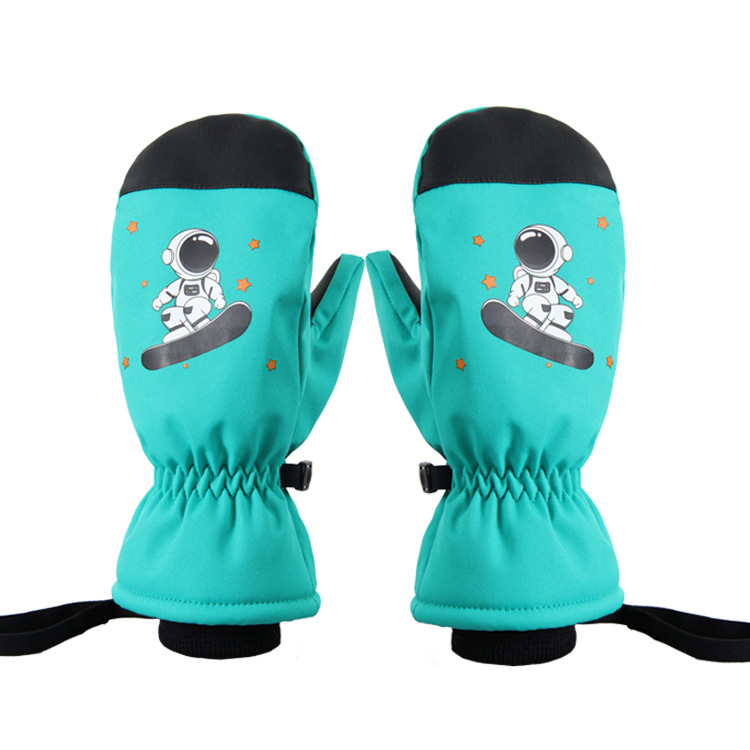 24 Winter New Waterproof Children's Ski Gloves Warm Non-slip Snowboard Children's Ski Gloves