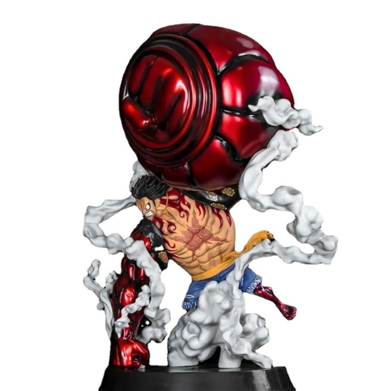ワンピースのフィギュアと国の四段の道は大きい猿の王の銃の大きい拳のルフィのフィギュアのgkの模型の現物の卸売りを飛びます。|undefined