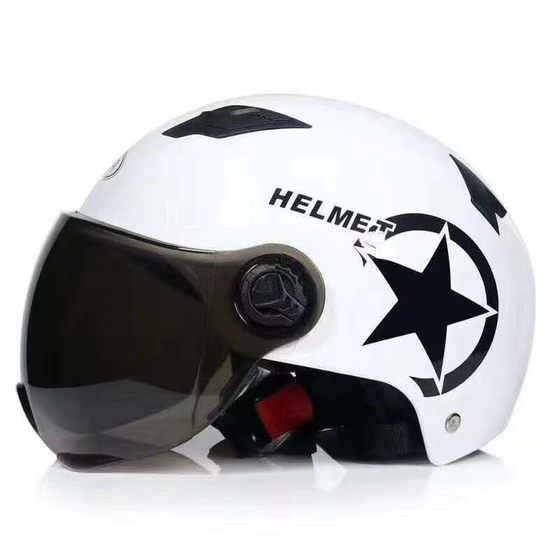 Summer men's and women's harley electric safety helmet sun protection adult helmet men's and women's four seasons half helmet universal electric car
