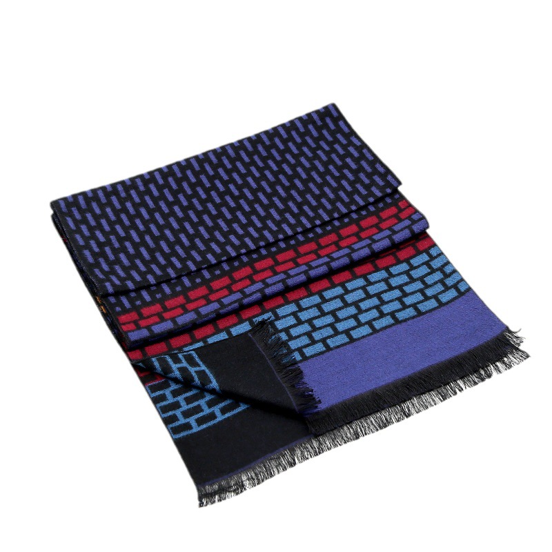 Men's brushed scarf winter warm scarf men's scarf dad scarf boyfriend scarf men's scarf wholesale