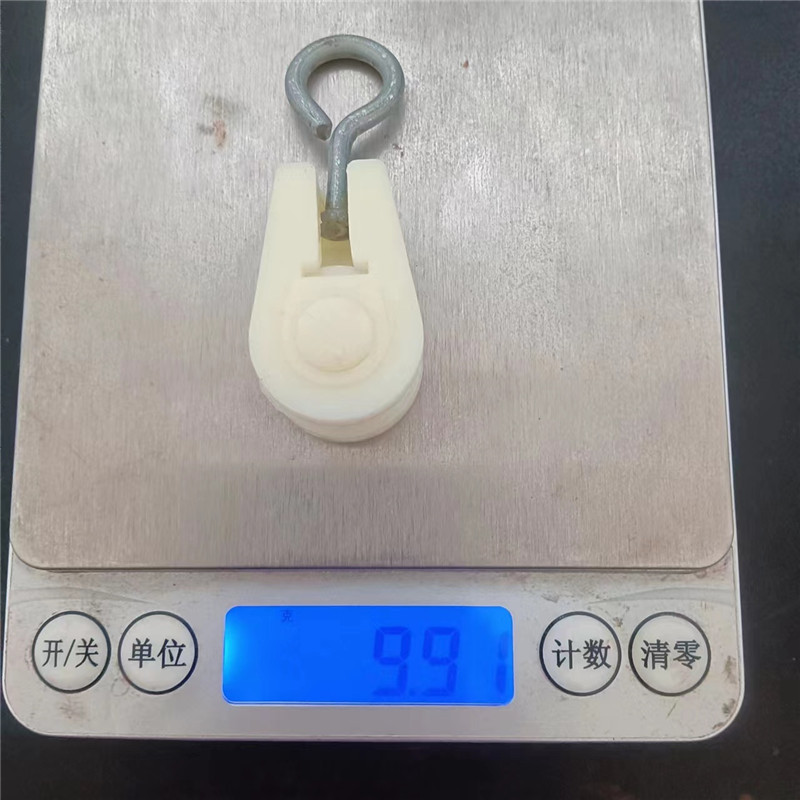 2.5 plastic small pulley ground breeding water line nylon iron hook greenhouse greenhouse air outlet hanging wheel