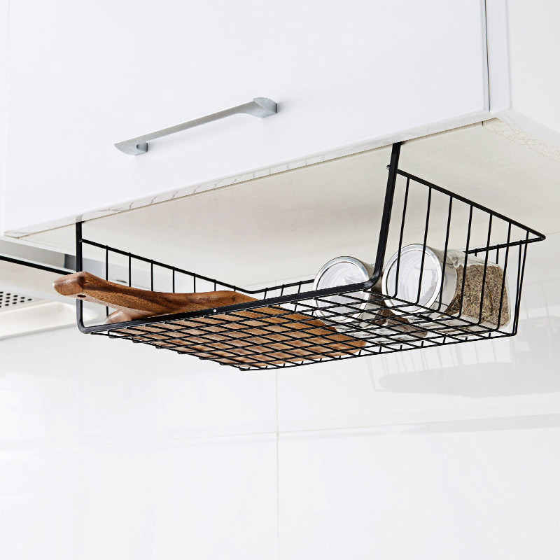 Partition Hanging Basket Lower Wardrobe Hanging Rack College Students' Kitchen Dormitory Dormitory Cabinet Lower Cabinet Storage Rack Lower Storage Rack