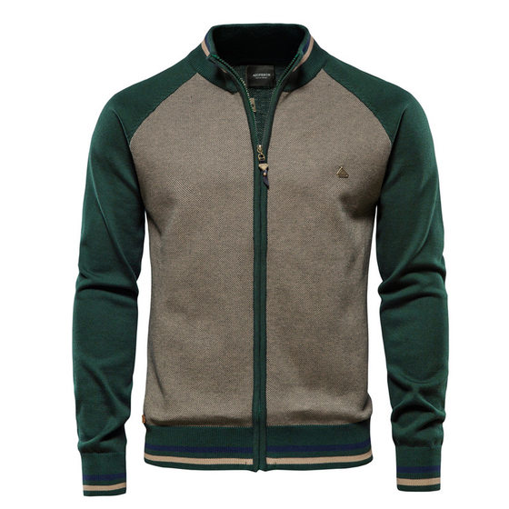 2024 Autumn and Winter Sweater Men's New Casual Knitwear Men's Jacket Fashion Casual Stitching Men's Sweater